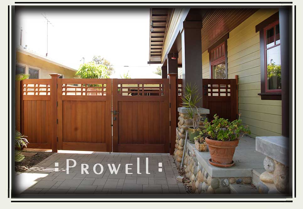 wood driveway gates #16-6 in Los Angeles, CA