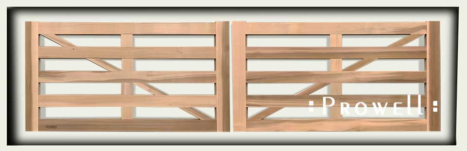 custom wood driveway gates #34