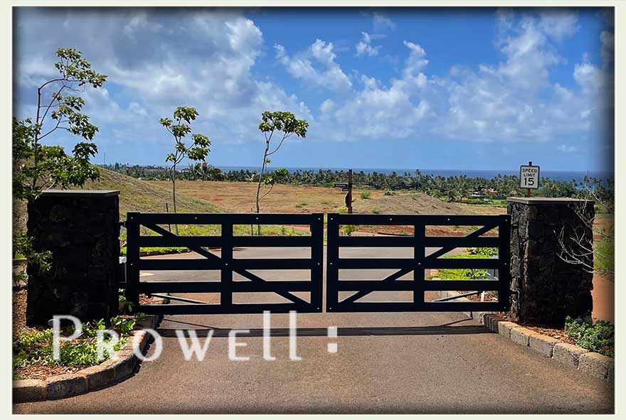 custom wood driveway gates #34 in Hawaii