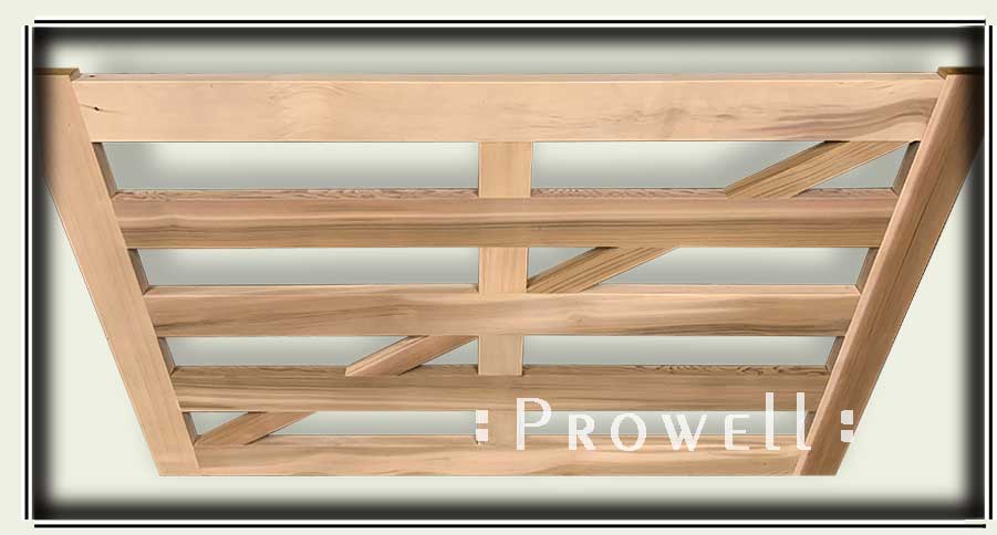 custom wood driveway gate #34-2c in hawaii