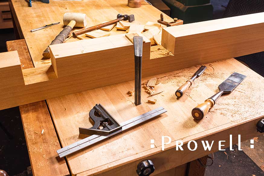 building the wood swing arbor #31-1bb in the shop