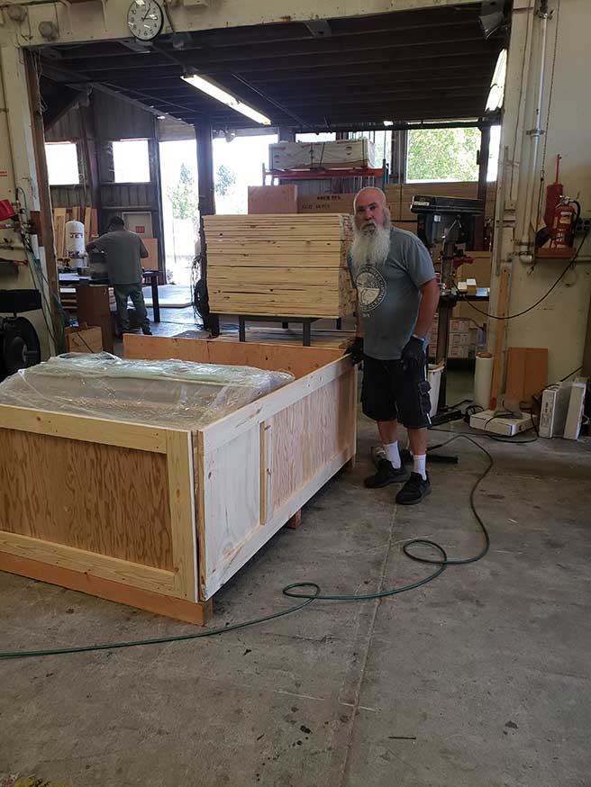 crating Prowell woodworks products