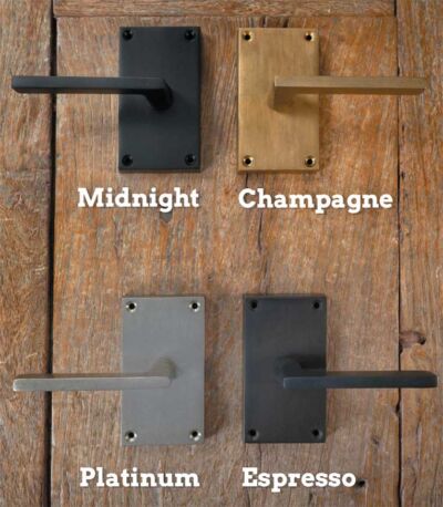 gate latch finishes