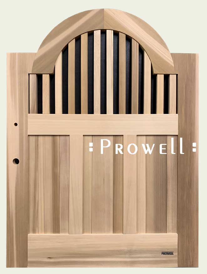 custom arched wood gate #78-2