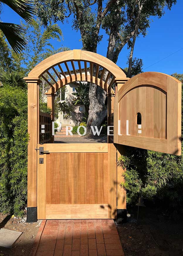 custom wood arbor #15-8a in La Jolla, California