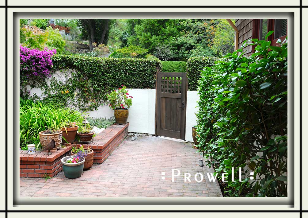 custom wood garden gate #103-2a in Berkeley, CA