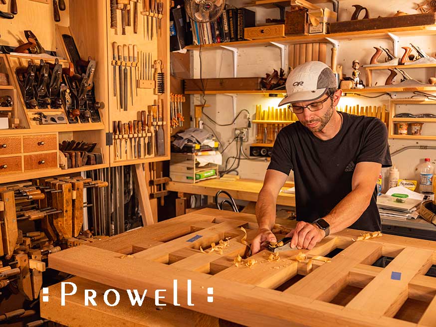 in the shop with ben prowell, hand-planing wood gate #144