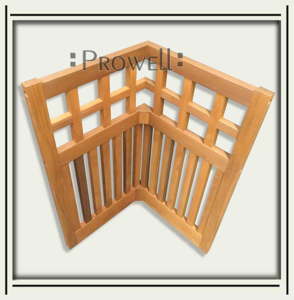 cantilevered wood fence corner #22a