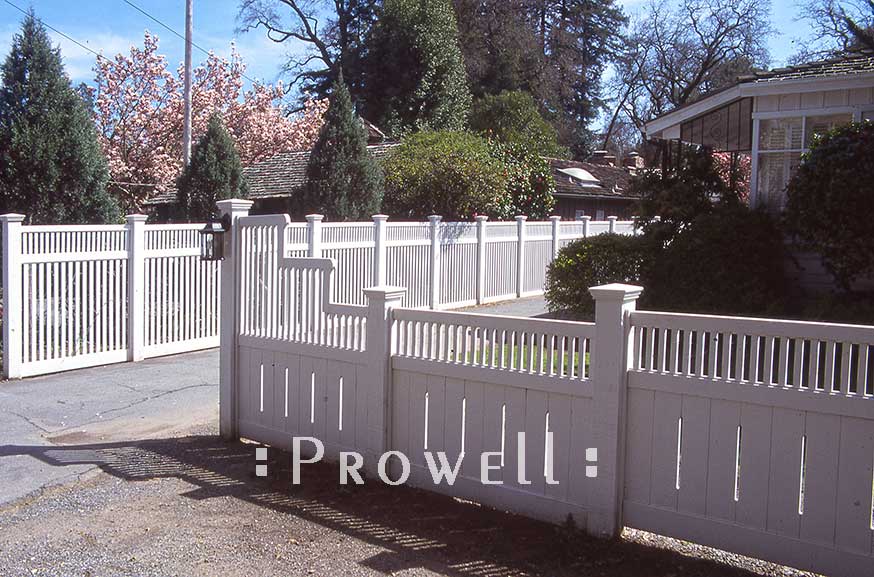 stepped wood fence panels #2-1