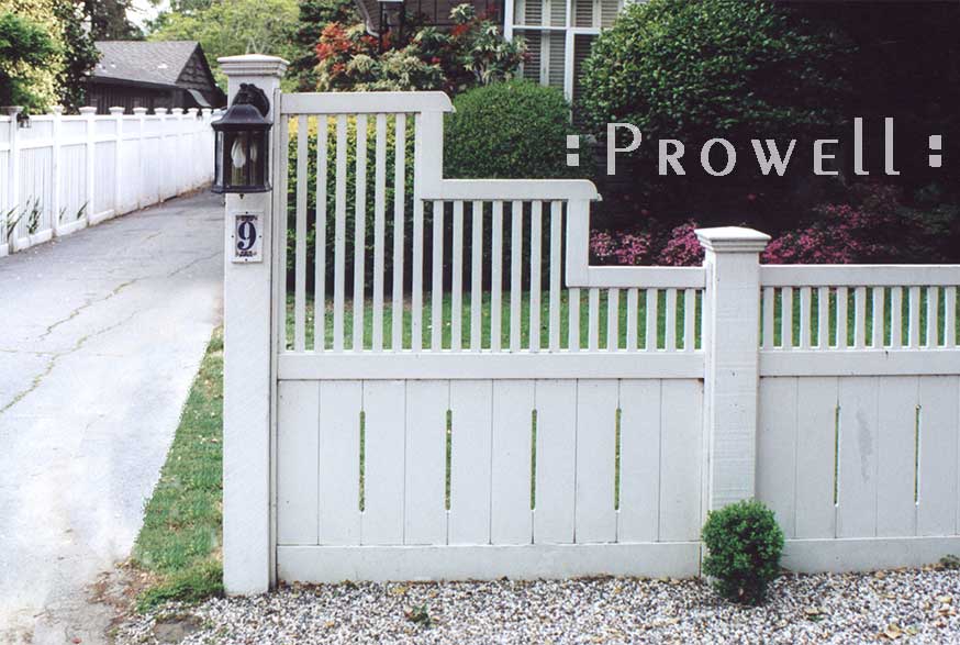 stepped wood fence panels #2-1a