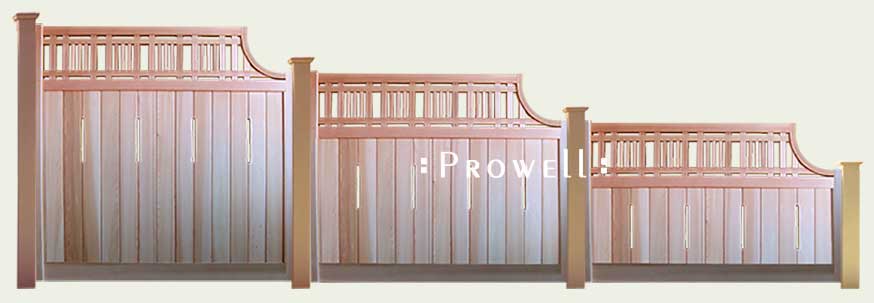 transitioning fence heights with panel #4a