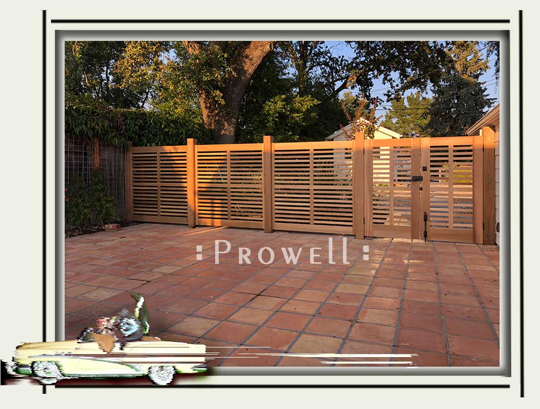 custom wood horizontal fence #10b in Sonoma, CA