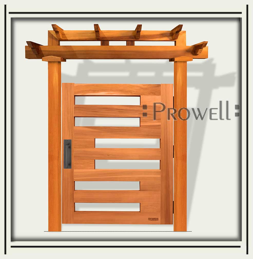 custom wood garden arbor #12-A_b