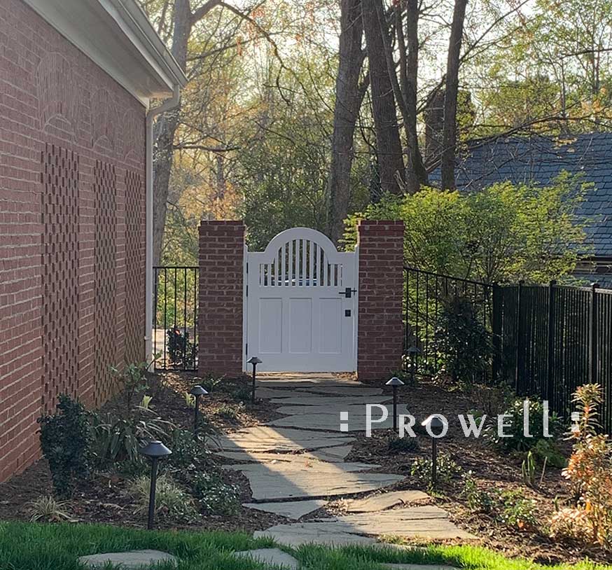 custom arched wood gate 78-2b in Hickory, NC