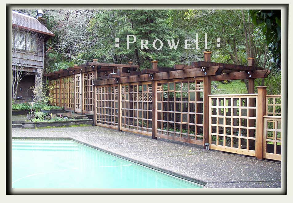 custom wood garden gate 97a in Marin county, CA