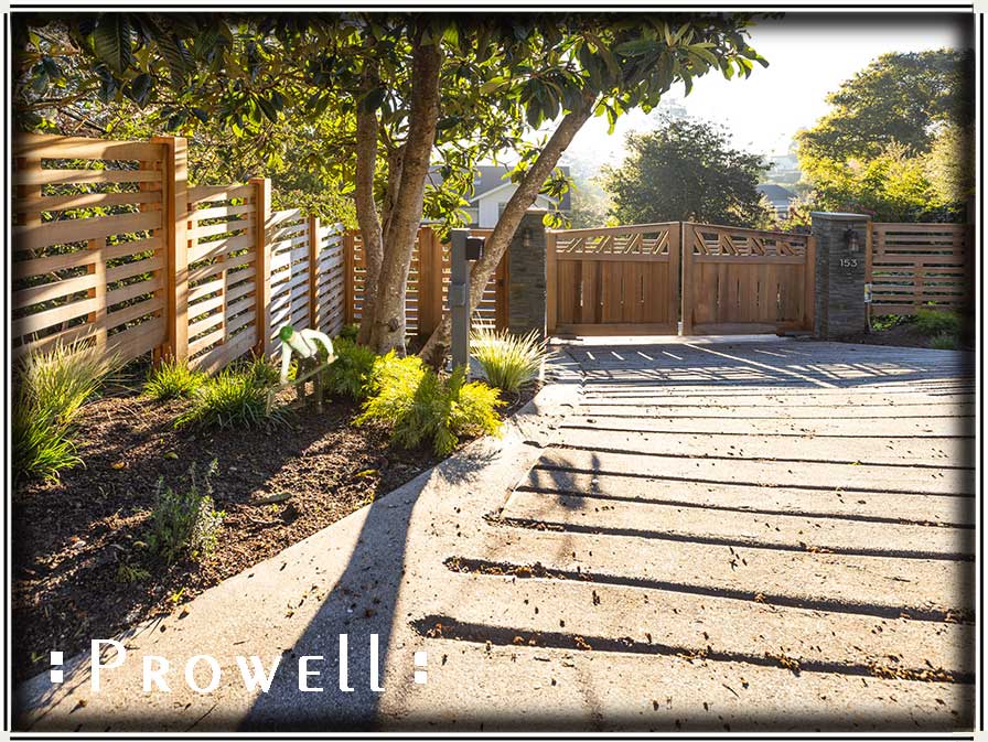 wood fence 8-1 and driveway gates #10 in Mill Valley, CA