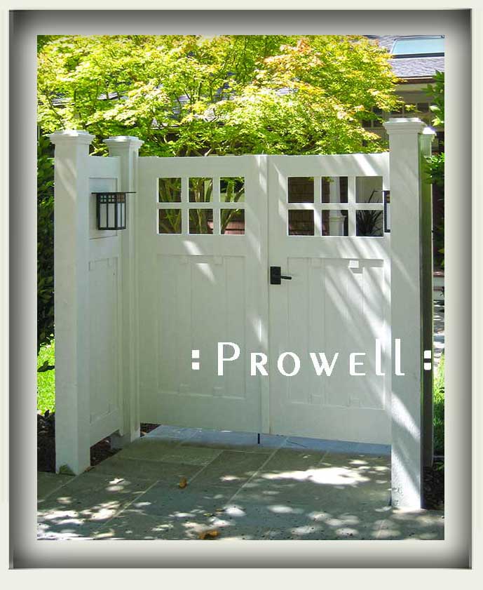craftsman wood gates #4-1a in marin County, ca
