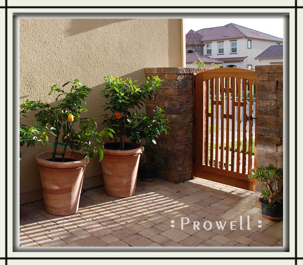 custom wooden garden gate 57c in san ramon, ca