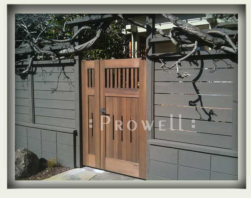 custom wood garden gate #5-7a in Oakland, CA