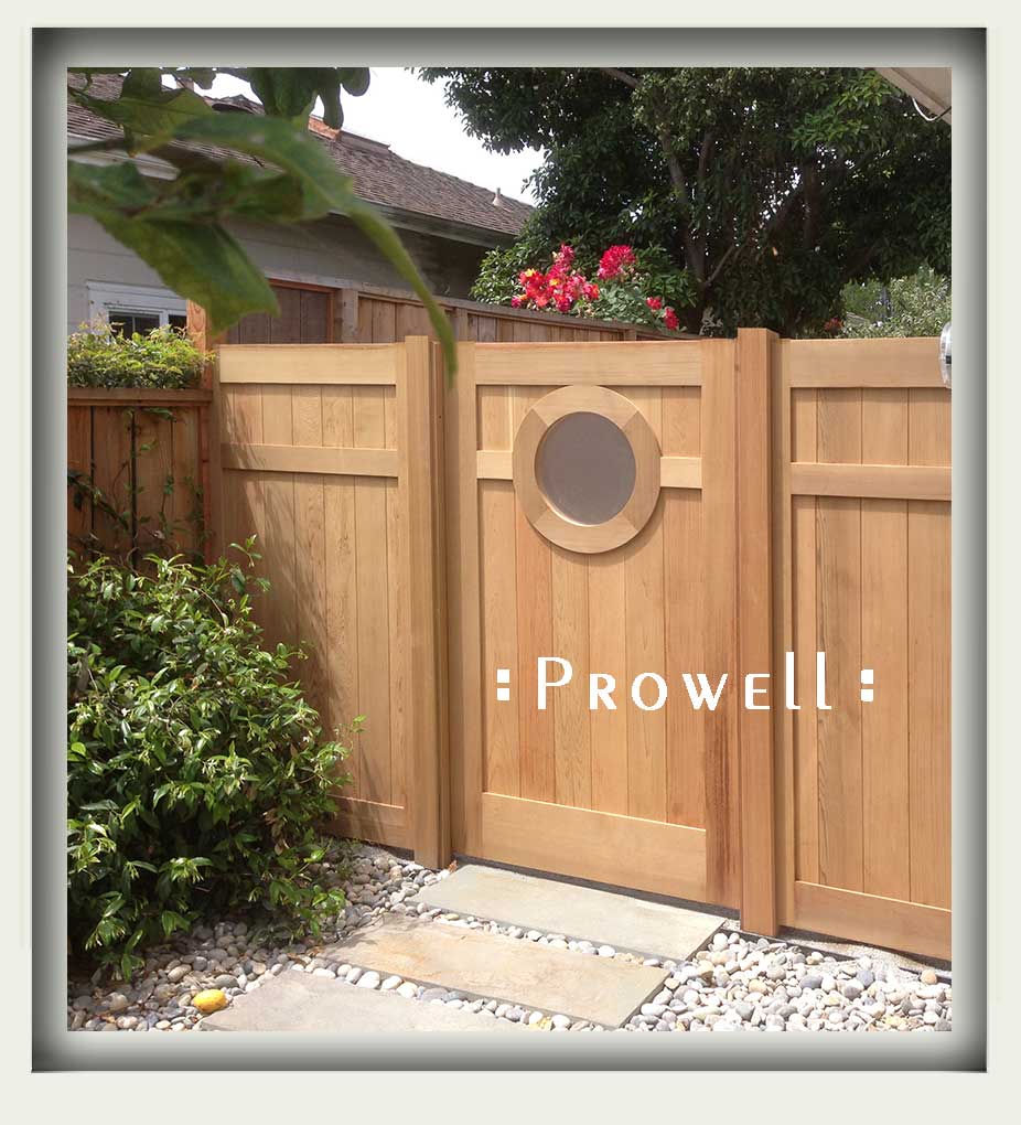 custom wood garden gate #6-2d in Marin County