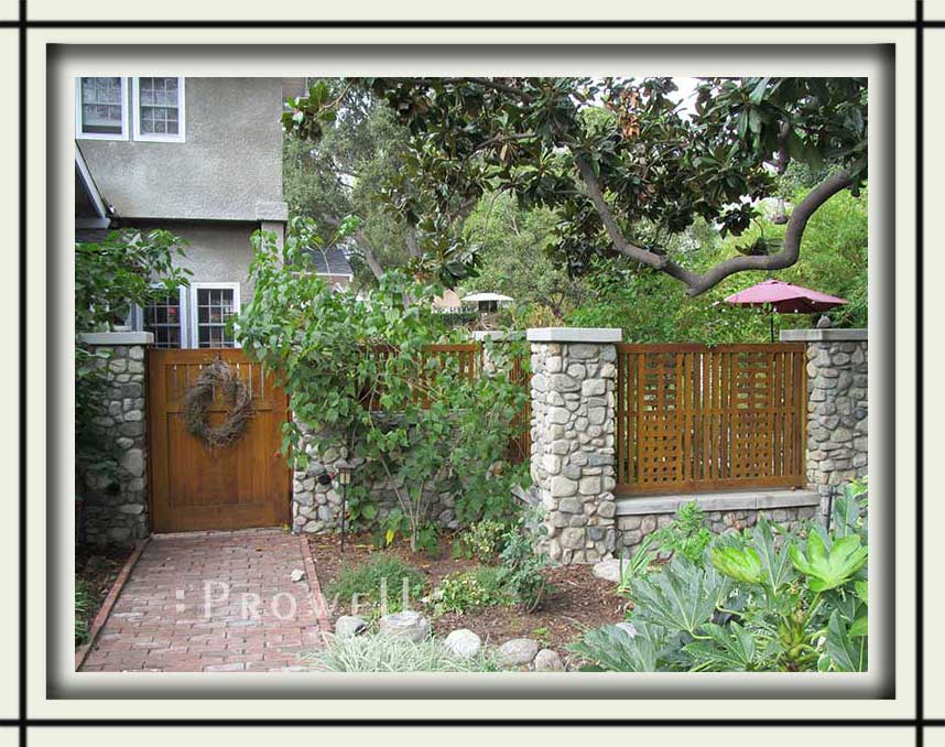 custom wood garden gate #5 in Claremont, CA