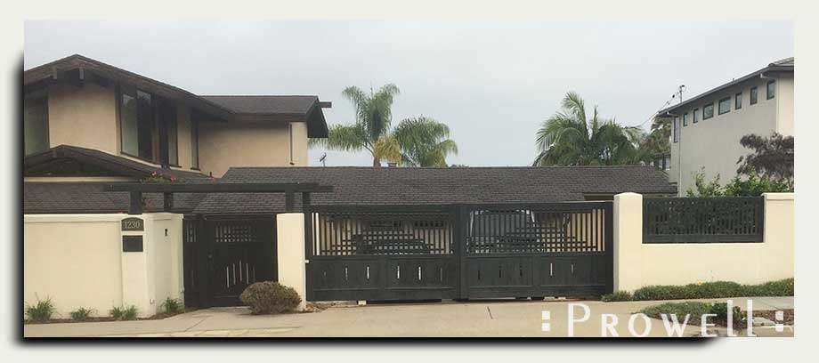 wooden sliding drive gates #24m in La Jolla, CA