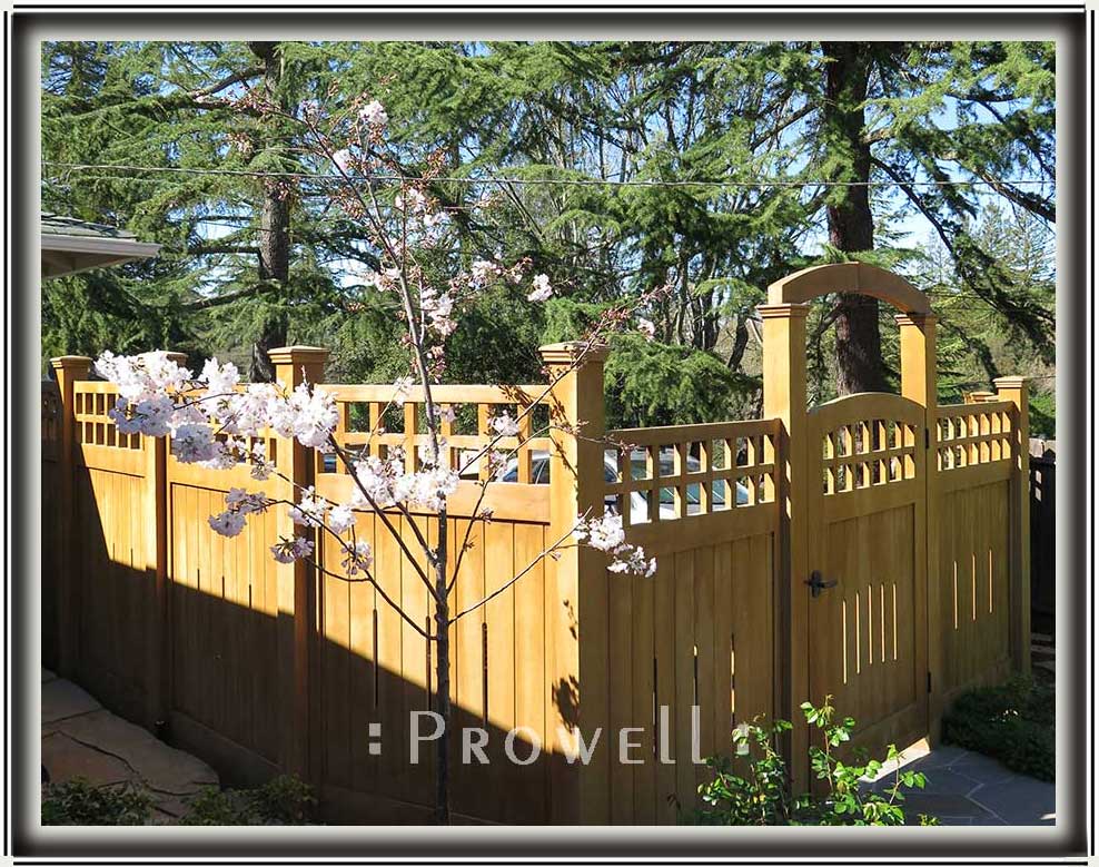 custom wood garden gate #20-14b in Orinda, CA