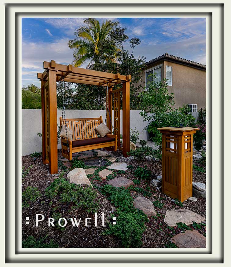 lighted wood garden columns #8d in San Clemente, CA