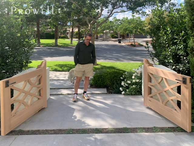 custom wood entry gates #66d in Las Vegas, NV