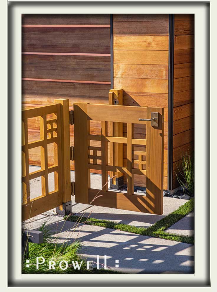 custom wooden gates #97-1b in Los Osos, CA