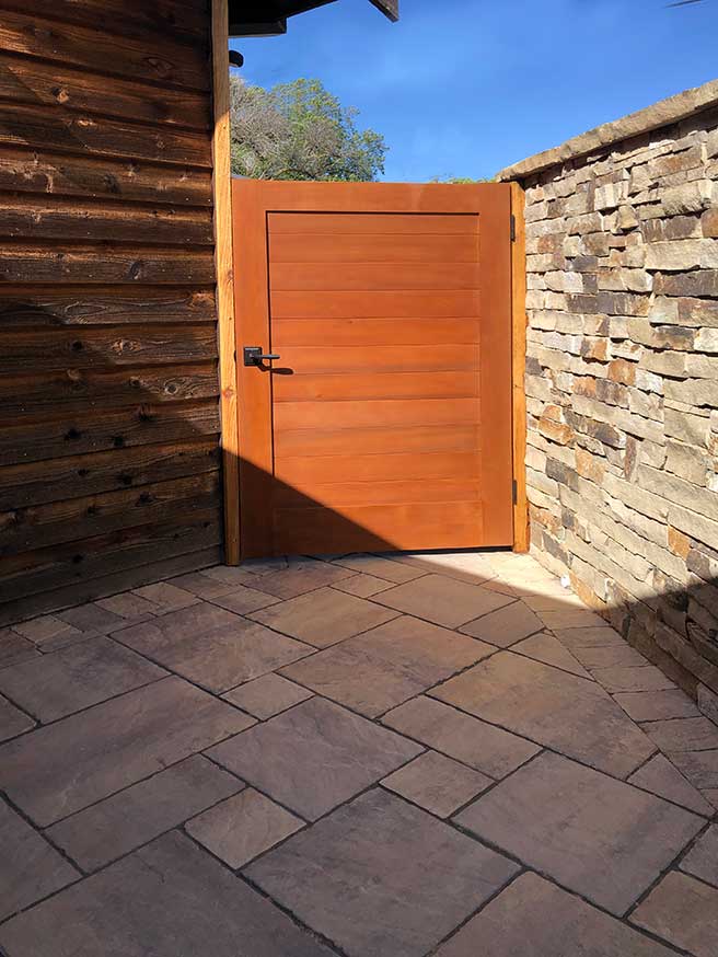 horizontal wood gate #108-6 in Castro Valley, CA