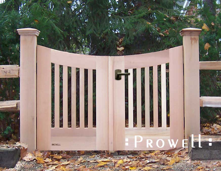 custom wood double gates #25-1 in upper Michigan