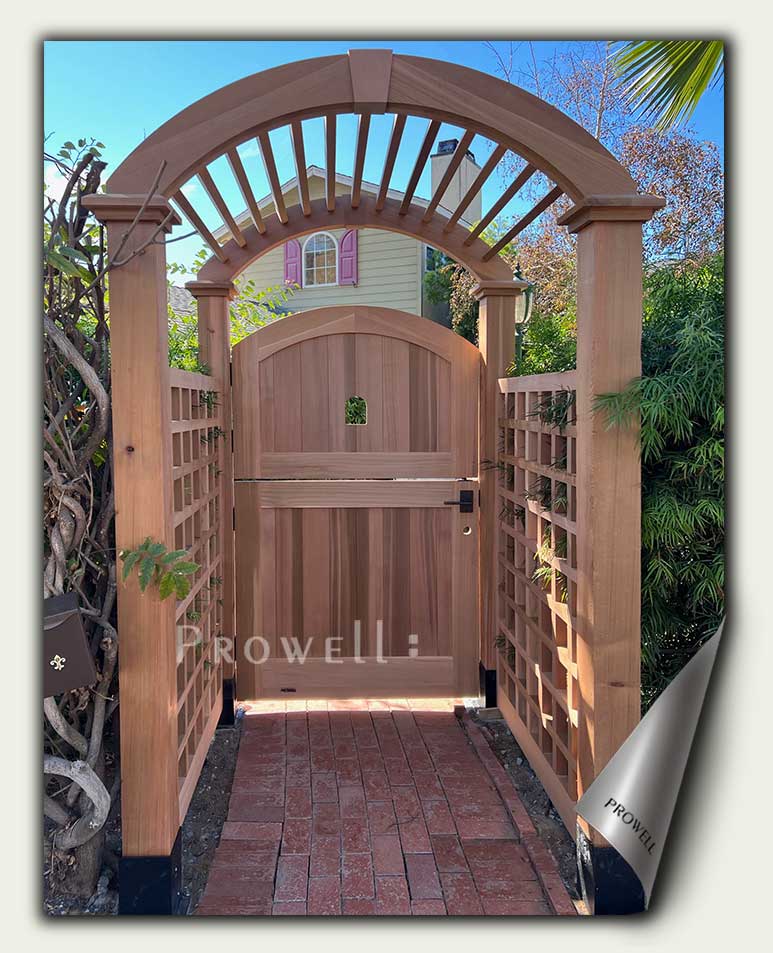 wood gate open portal #6b