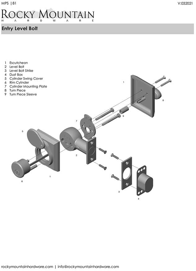 Rocky Mountain Level Bolt Bluetooth lock