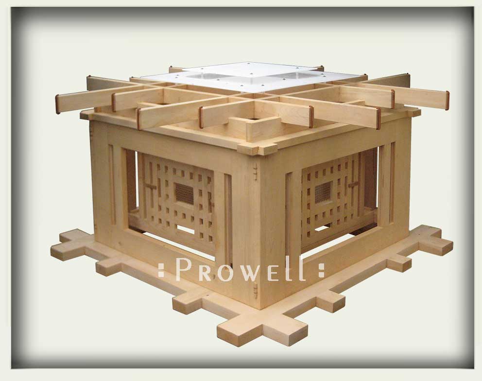 outdoor wood lighting assembly 30b