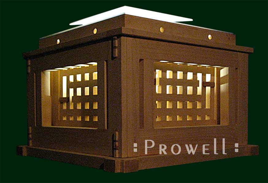 Small exterior lighting landscape assembly 40-1c