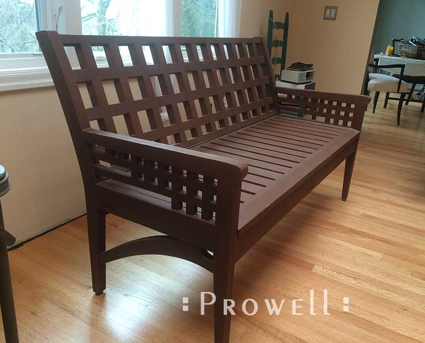 custom wood garden and porch bench #20-2 in Portland, OR