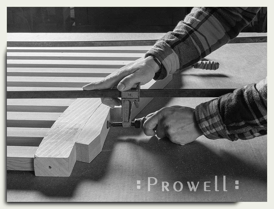 shop progress photo on building prowell's fence panel #1-24