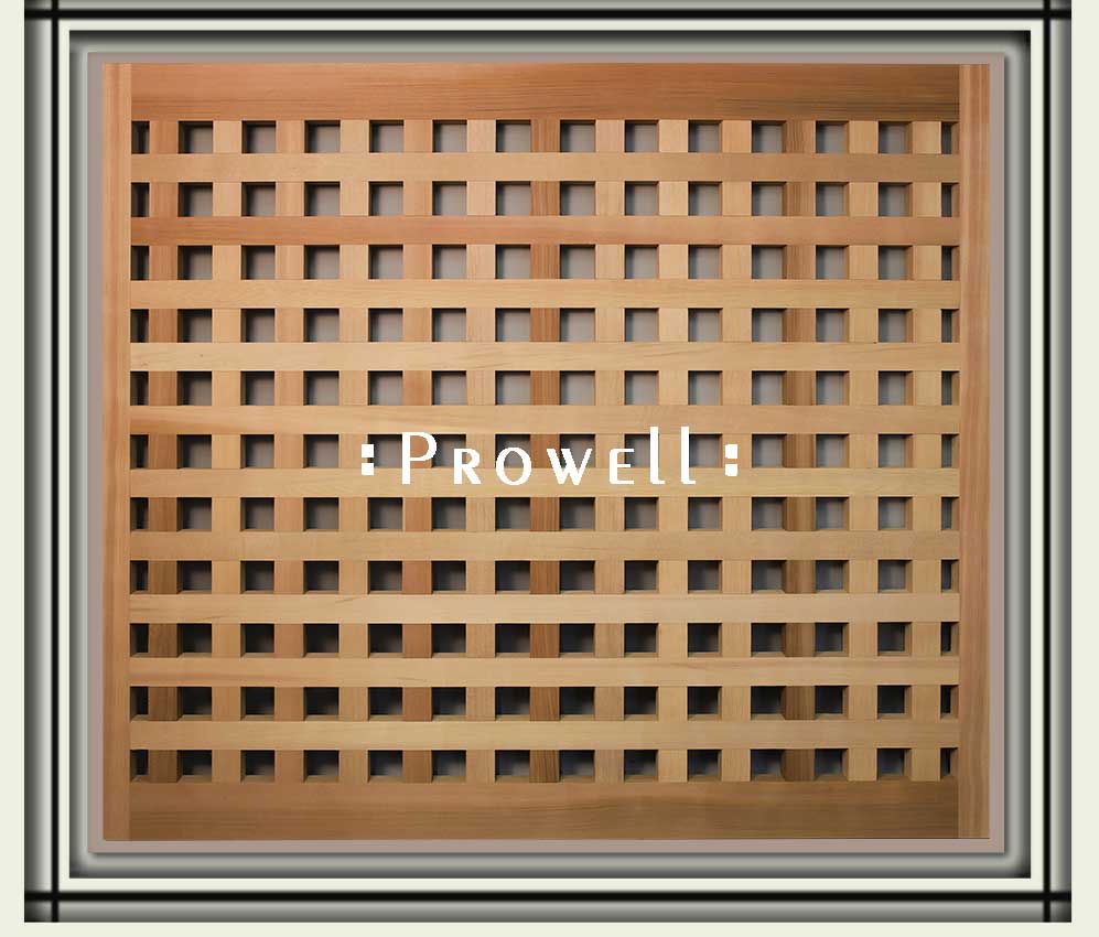 custo wood flush grid fence panel #7