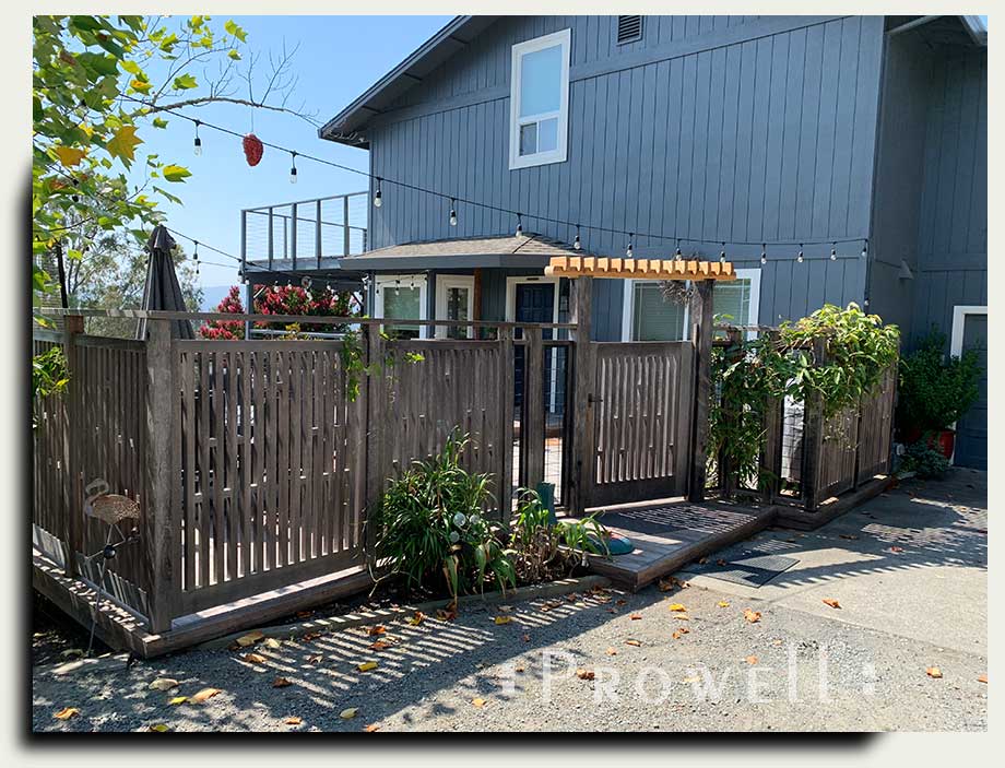 custom wood gate arbor #7-1 in sonoma county