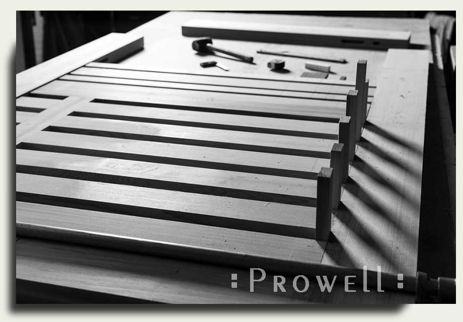 building the wood gate #115-7 in prowell's woodshop