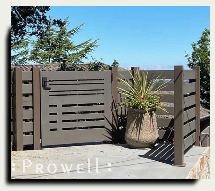 wood garden gate #115-8 in Belmont, CA